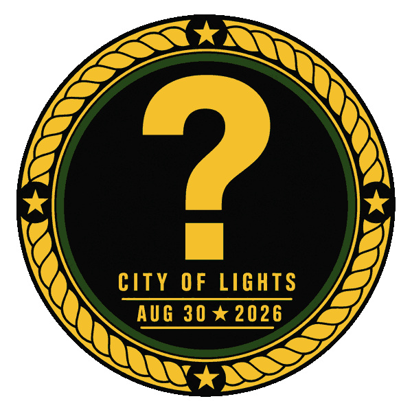 City of Lights mystery challenger badge for August 30, 2026
